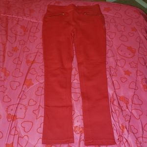 🆕️NWOT Girl's Children's Place Red Leggings/Pants